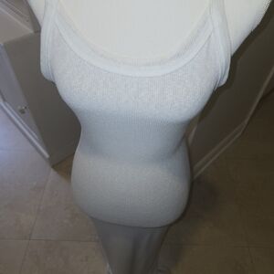 JLUXLABEL Cream Ribbed Knit Maxi Dress